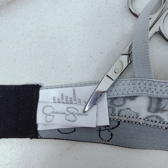 EUC Jessica Simpson Gray Leopard Print Push Up Bra, Sz 36C - Picture 6 of 10